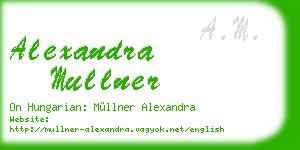 alexandra mullner business card